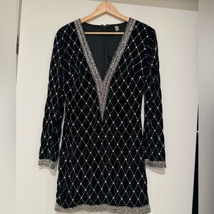 ASOS Black Dress with Silver Accents